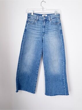 PAIGE High-Rise Wide Leg Crop Jeans  - Anessa 2 - Anthropologie